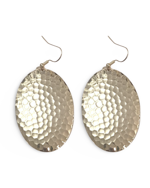 Pink Marble Oval Dome Lures of Love Earrings