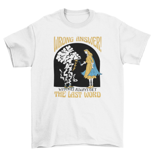 Witch doing magic fantasy t-shirt