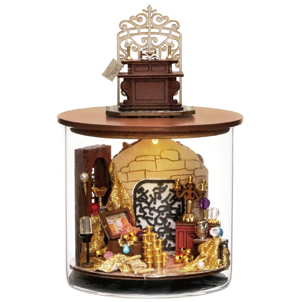 Mini DIY kit for doll house making and assembling room models toys home and bedroom decorations with furniture wooden crafts