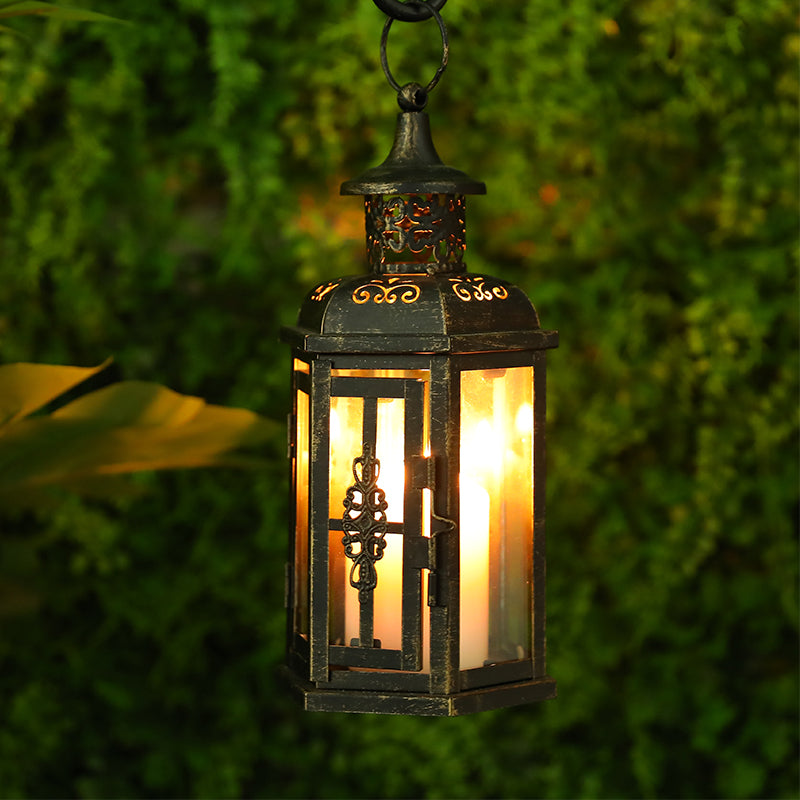 1/2Pcs Vintage Candle Holder Lanterns 10 Inch High Decorative Hanging