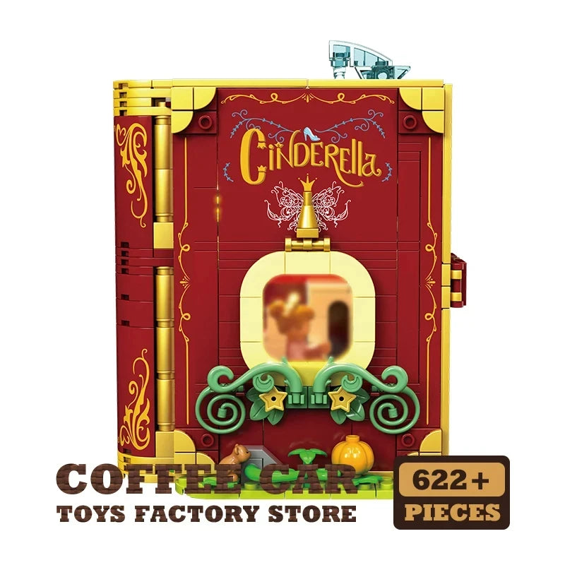 Dream Princess 3D Storybook Building Blocks Books Anime Film MOC Bricks Toys Cute Fairy TalesModel Children Girl Birthday Gifts