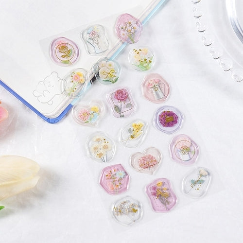 18 Pieces Vintage Wax Seal Stamp Sticker Set For Scrapbooking Journals Planners And DIY Crafts Paper Material