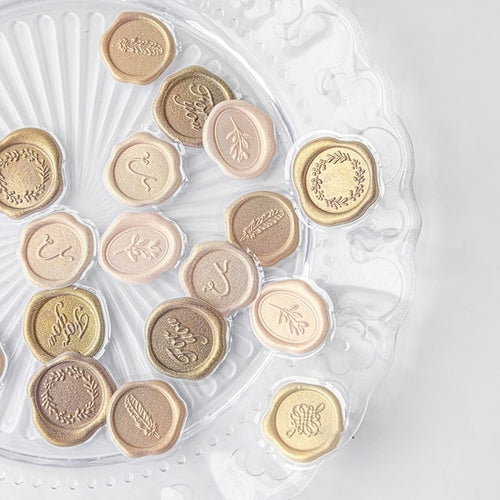 18 Pieces Vintage Wax Seal Stamp Sticker Set For Scrapbooking Journals Planners And DIY Crafts Paper Material