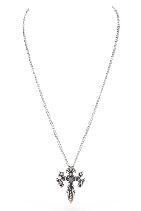 Unisex Gothic Cross Pendant Necklace