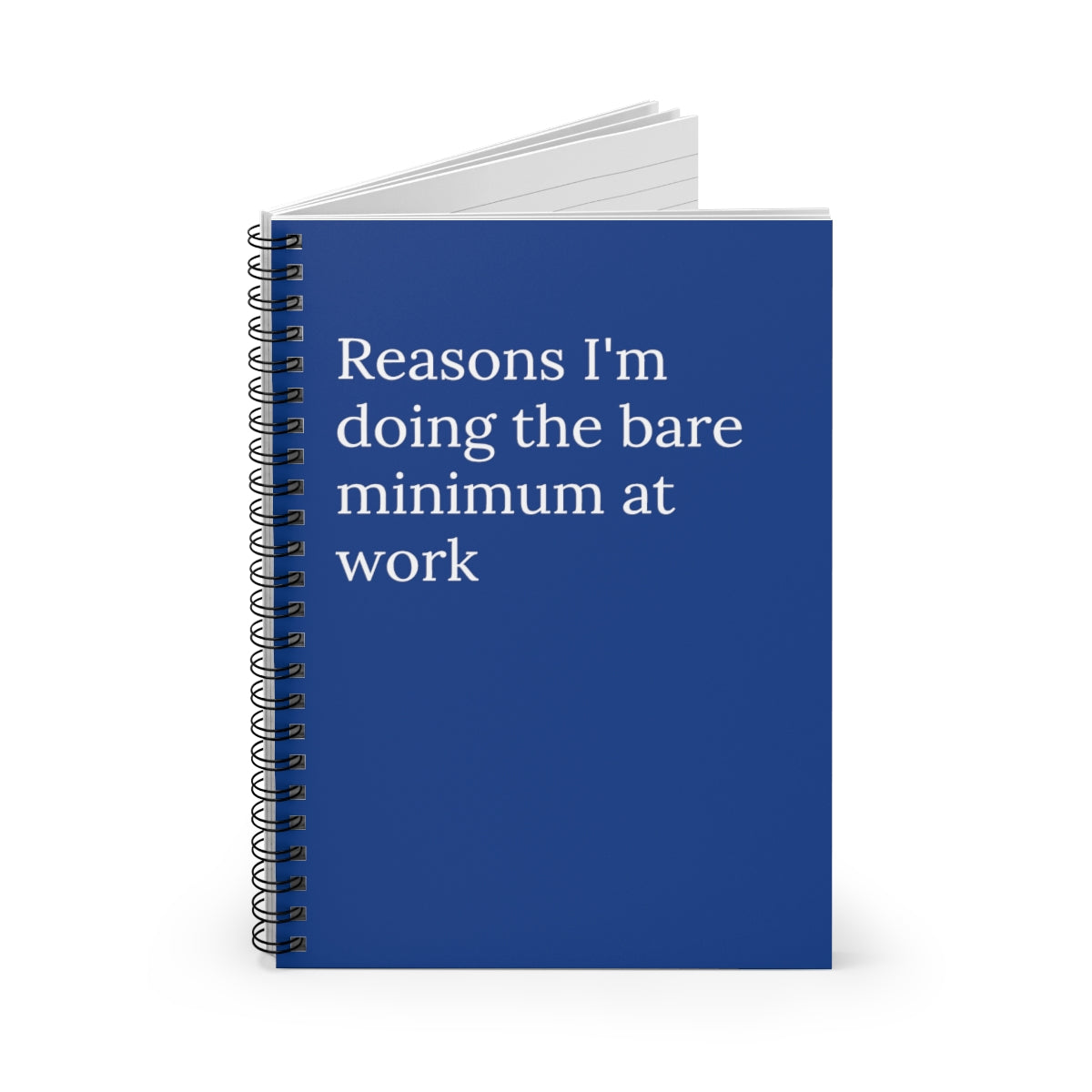 Reasons I'm Doing the bare minimum at work funny Notebook