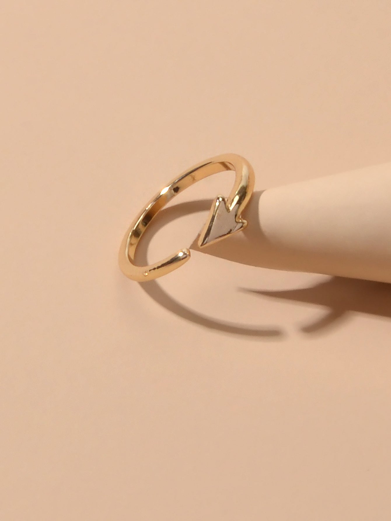 Statement Minimalist Jewellery Black Gold Silver Arrow Punk Finger