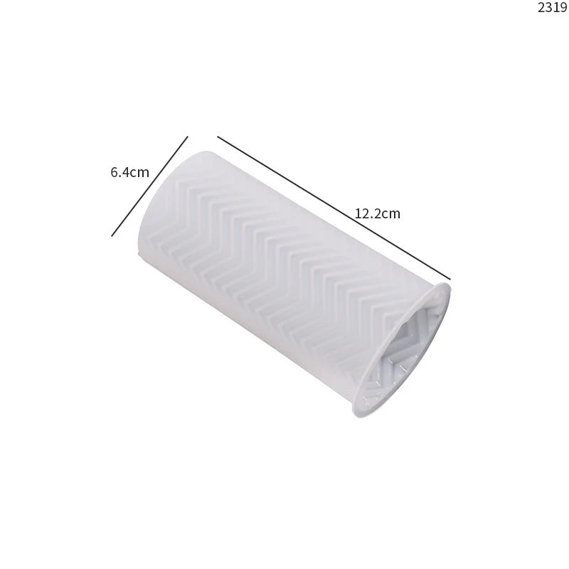 Classical Striped Roman Cylindrical Silicone Candle Mold Columnar Striped DIY Candle Holder Making Design Shape Candle Handmade