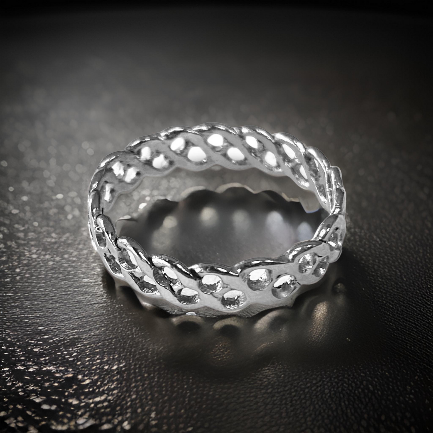 Silver Woven Ring