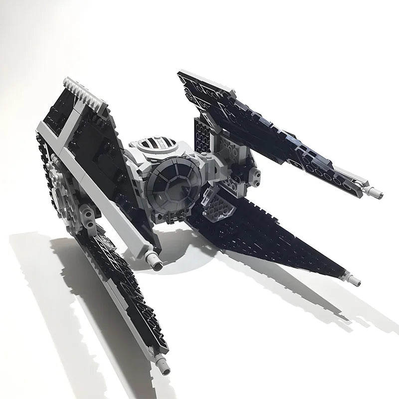 NEW MOC Space Tie Interceptor Fighter Stable Version Building Blocks Model Imperial Starfighters DIY Bricks Set Toys Gifts