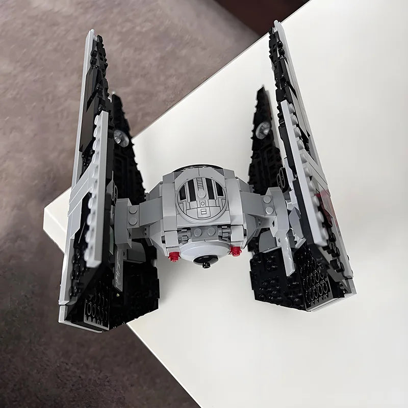 NEW MOC Space Tie Interceptor Fighter Stable Version Building Blocks Model Imperial Starfighters DIY Bricks Set Toys Gifts
