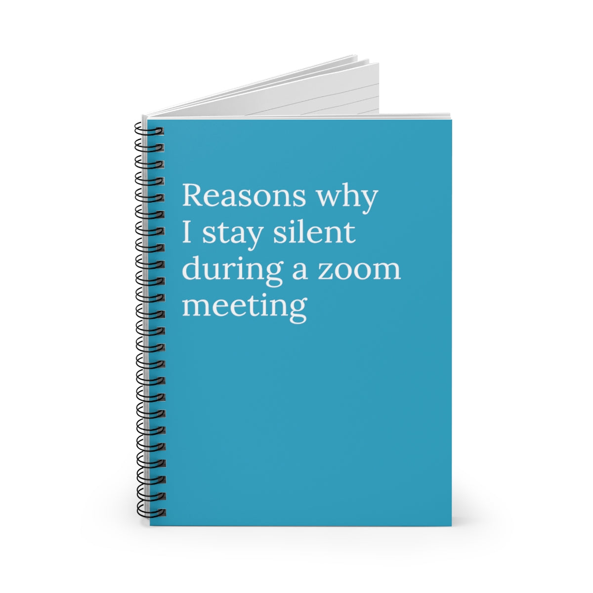 Reasons Why I Stay quiet during zoom meetings Spiral Funny notebook