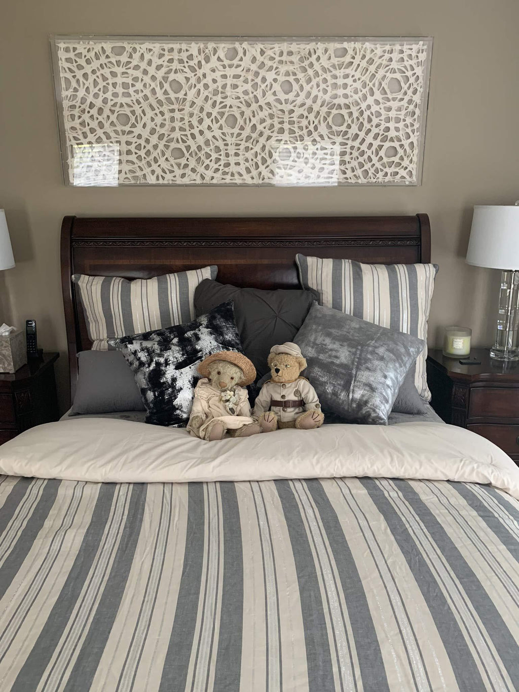 Crestmont Decorative Foil Velvet Pillow Covers Cushion Cases - Pack of