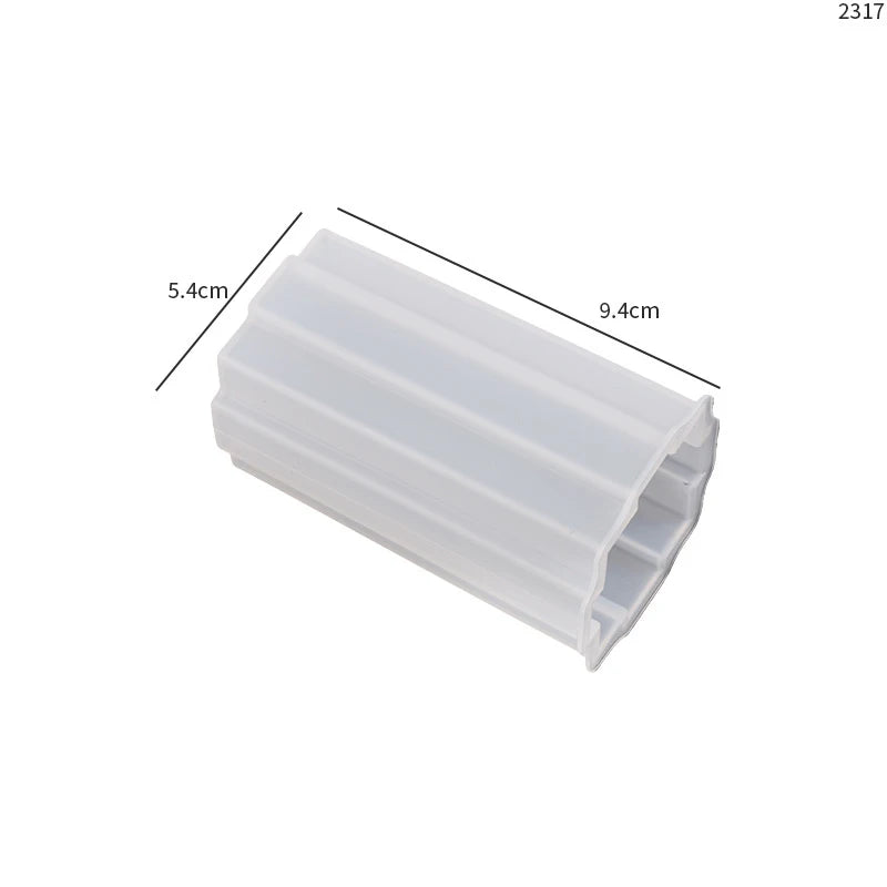 Classical Striped Roman Cylindrical Silicone Candle Mold Columnar Striped DIY Candle Holder Making Design Shape Candle Handmade