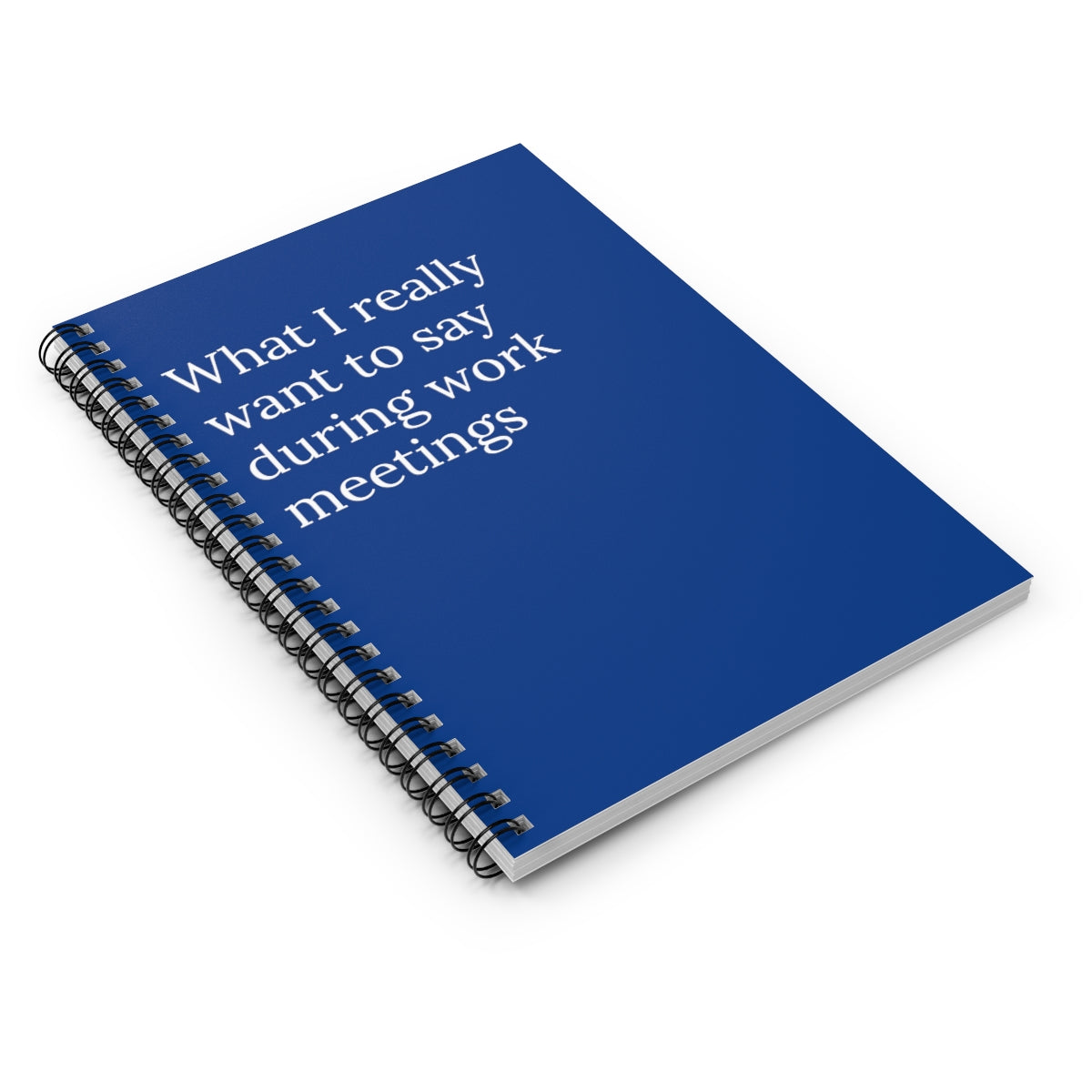 What I really want to say during work meetings Spiral  funny notebook