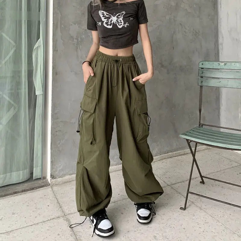 2024 Women Casual Joggers Tech Pants Solid Low Waist Drawstring For Everyday Comfort And Easy Movement