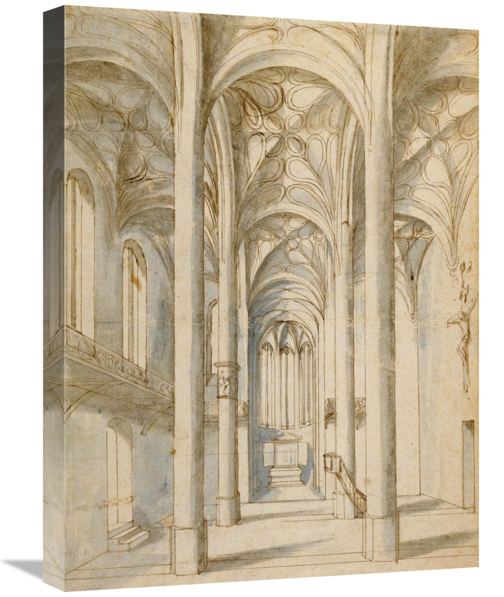 Global Gallery GCS-453956-1824-142 18 x 24 in. Interior of a Gothic Ch