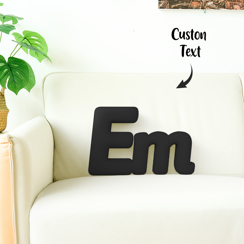 Custom Multi-Letter Pillow 2–5 Letters Shaped Pillow – Personalized Name Cushion Gift
