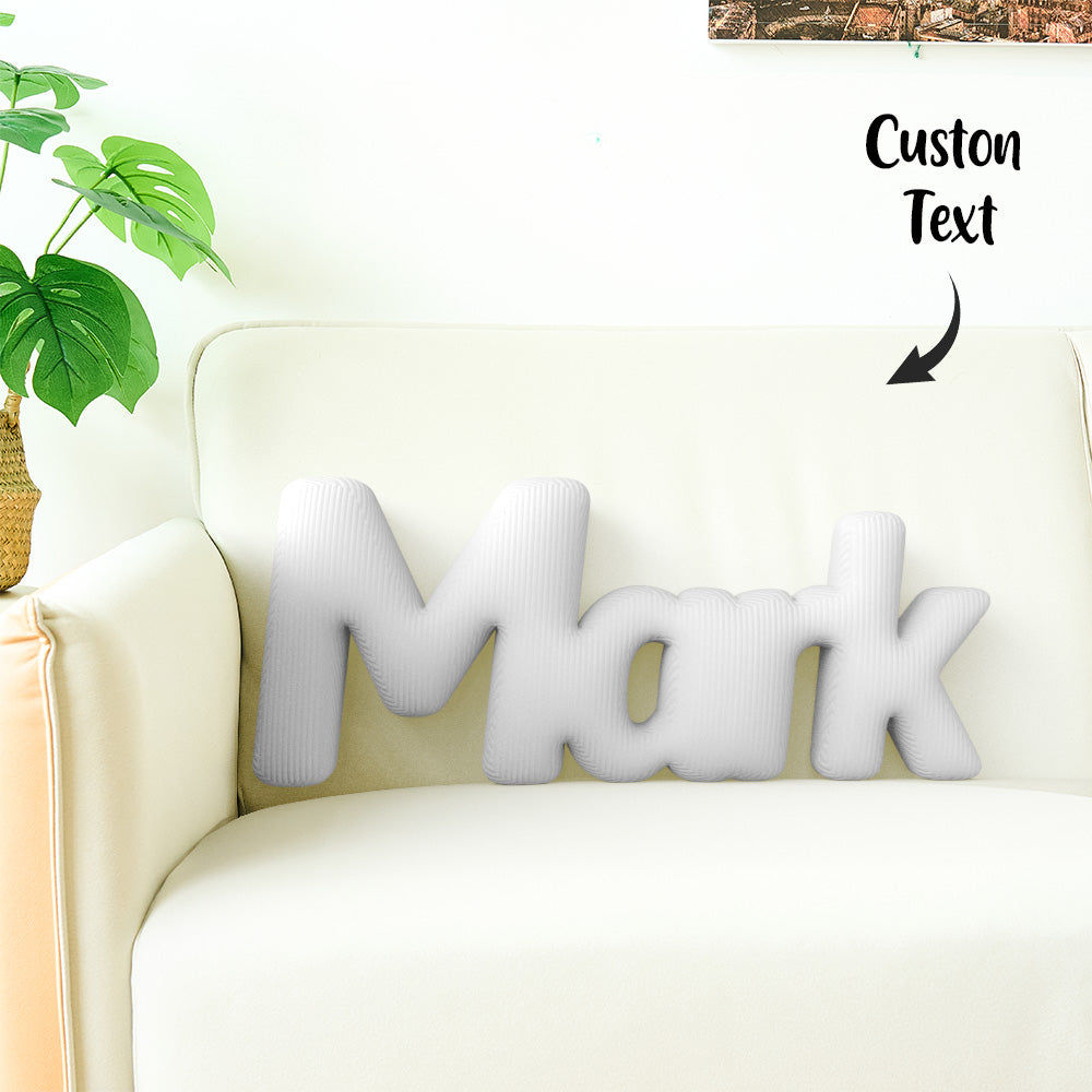 Custom Multi-Letter Pillow 2–5 Letters Shaped Pillow – Personalized Name Cushion Gift