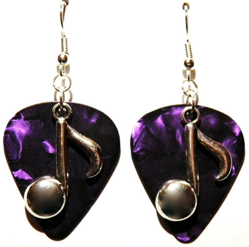 Guitar Pick Earrings For Women Handmade Colorful Dangle Music Note Jewelry Gothic Edgy Festival Ready