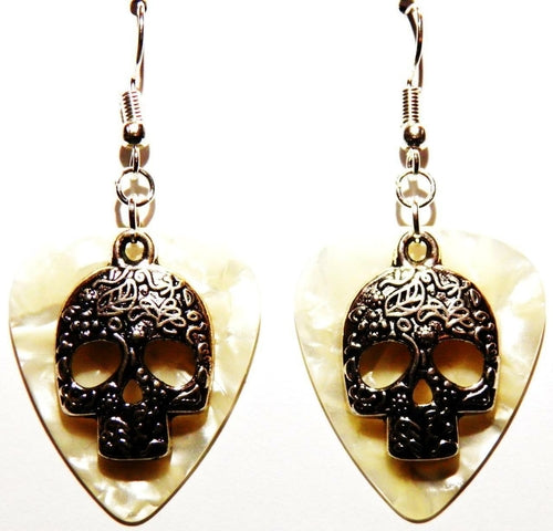 Handmade Guitar Pick Earrings | Sugarskulls
