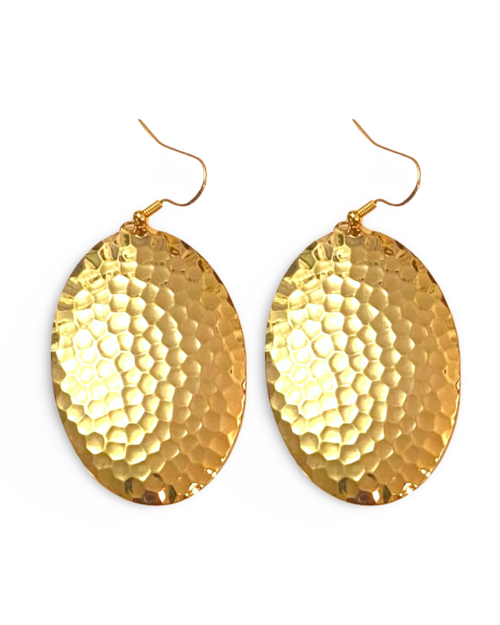 Pink Marble Oval Dome Lures of Love Earrings