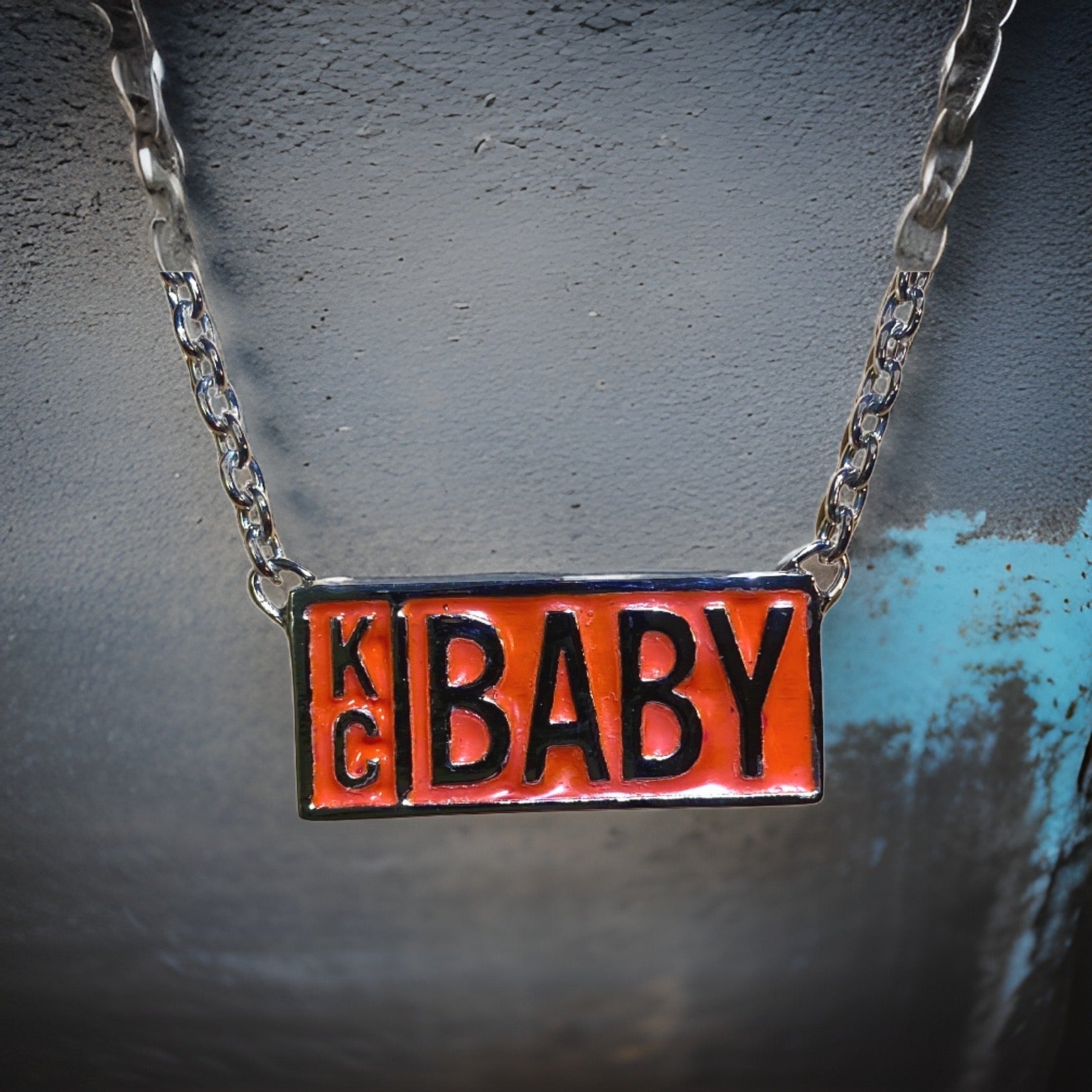 KC Baby Enamel Pendant Necklace