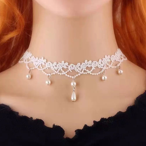 Korean Fashion Velvet Choker Necklace For Women Vintage Sexy Lace