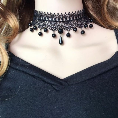 Korean Fashion Velvet Choker Necklace For Women Vintage Sexy Lace