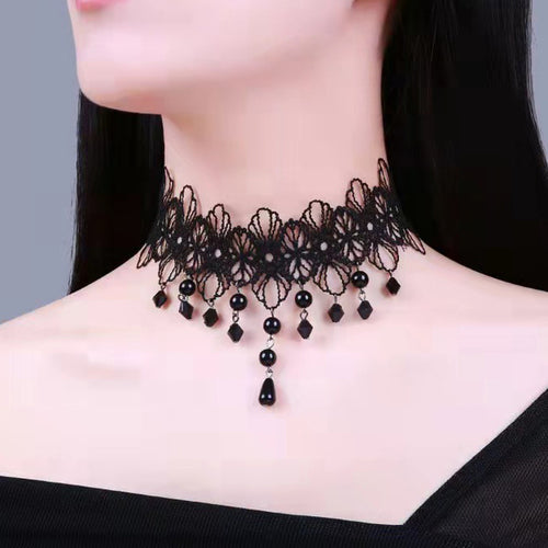 Korean Fashion Velvet Choker Necklace For Women Vintage Sexy Lace
