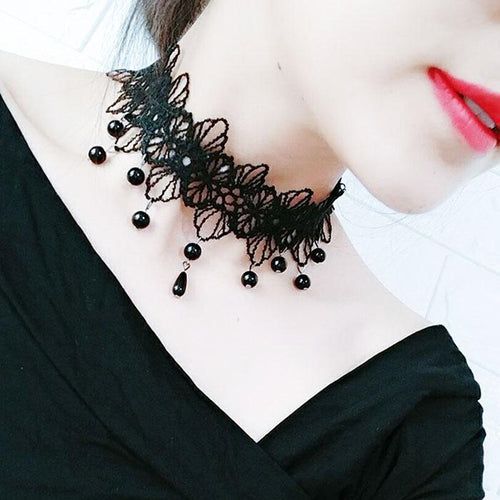 Korean Fashion Velvet Choker Necklace For Women Vintage Sexy Lace