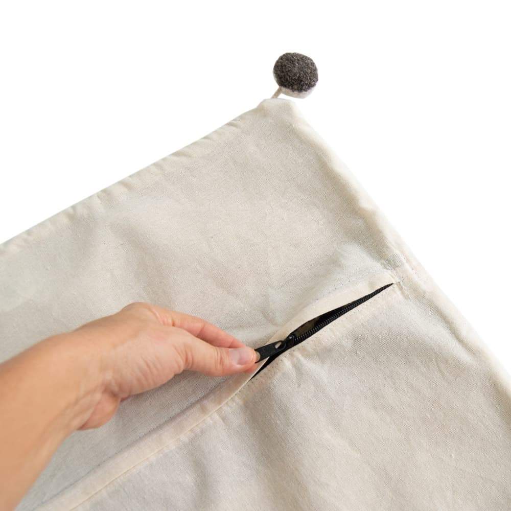 Telayú Gray Diamond Accent Pillow