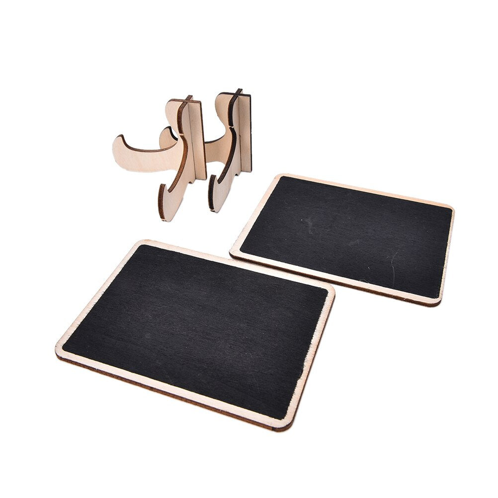 Mini Blackboard Wooden Rectangle Shape Board