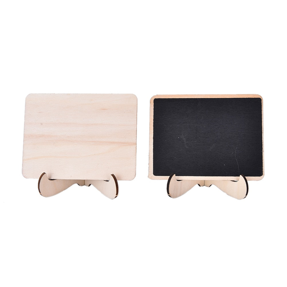 Mini Blackboard Wooden Rectangle Shape Board