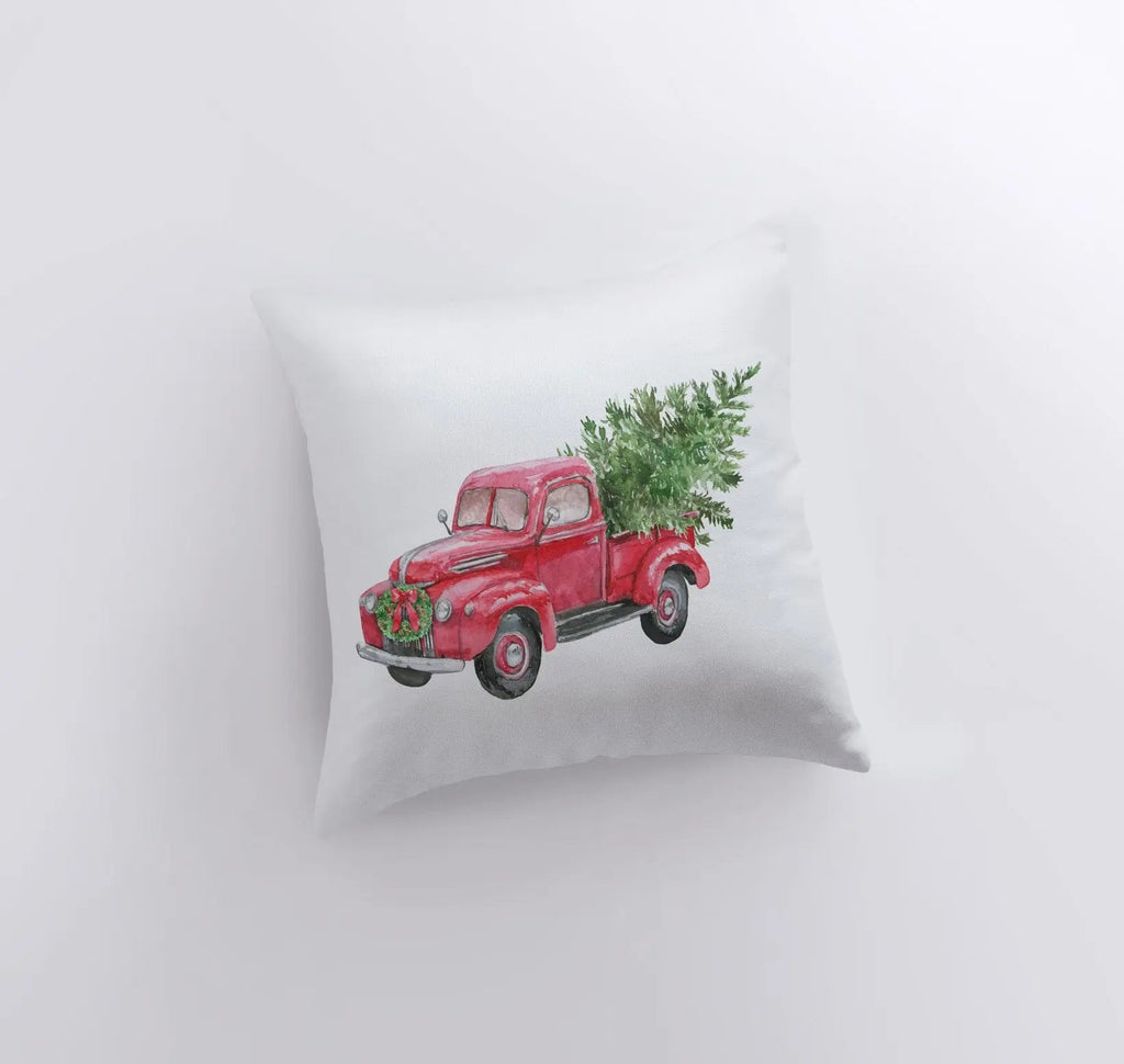 Christmas Truck Pillow