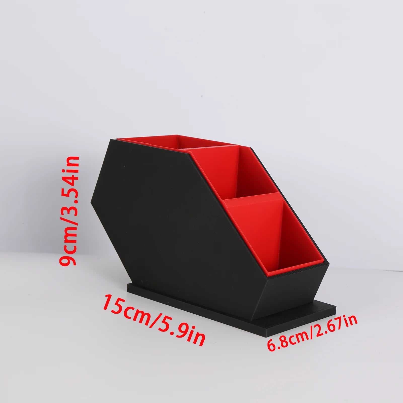 Gothic Red and Black Paintbrushes and Easel - Organizer with Open