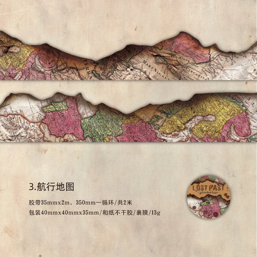 Yoofun 3.5x200cm Original Burning Masking Tape Vintage Burned Border