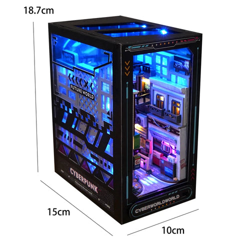 DIY Book Nook Insert Kits Wooden Doll House Building Kit Magic House