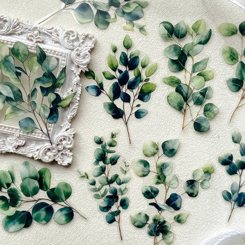 20 Pcs Plant Leaves Stickers for Notebooks and Journals Decorative Scrapbook Stickers