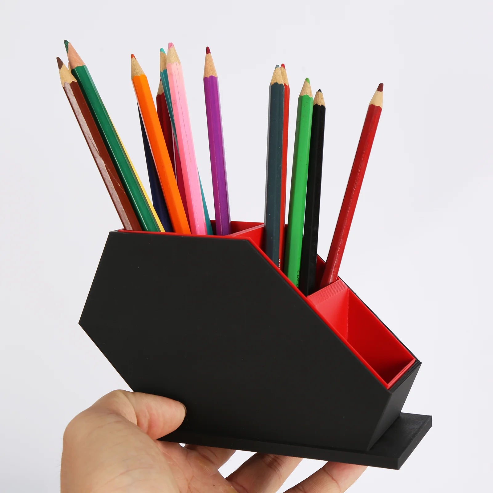 Gothic Red and Black Paintbrushes and Easel - Organizer with Open