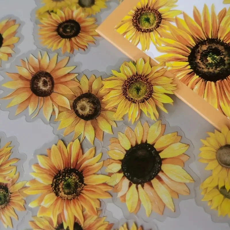 Kawaii Plant Stickers 50 Pcs Pack Enchanted Gothic Flower Theme DIY For Crafters And Plant Lovers