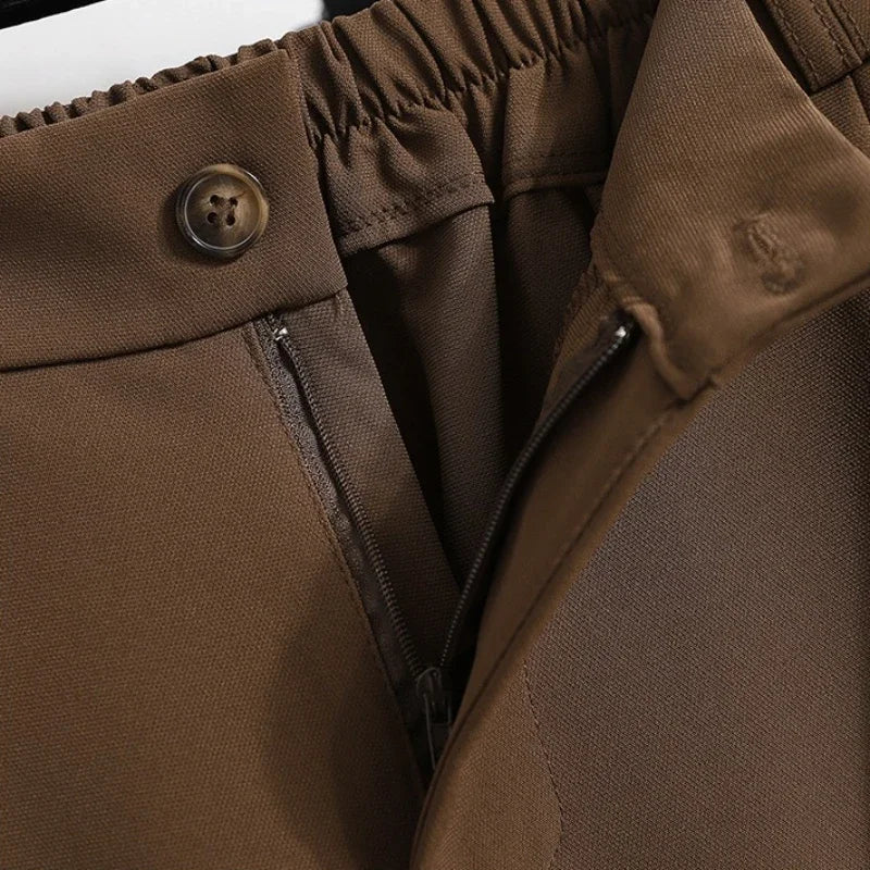 2025 Female Solid Color Casual Trousers Autumn Winter 2025 Suit Pants