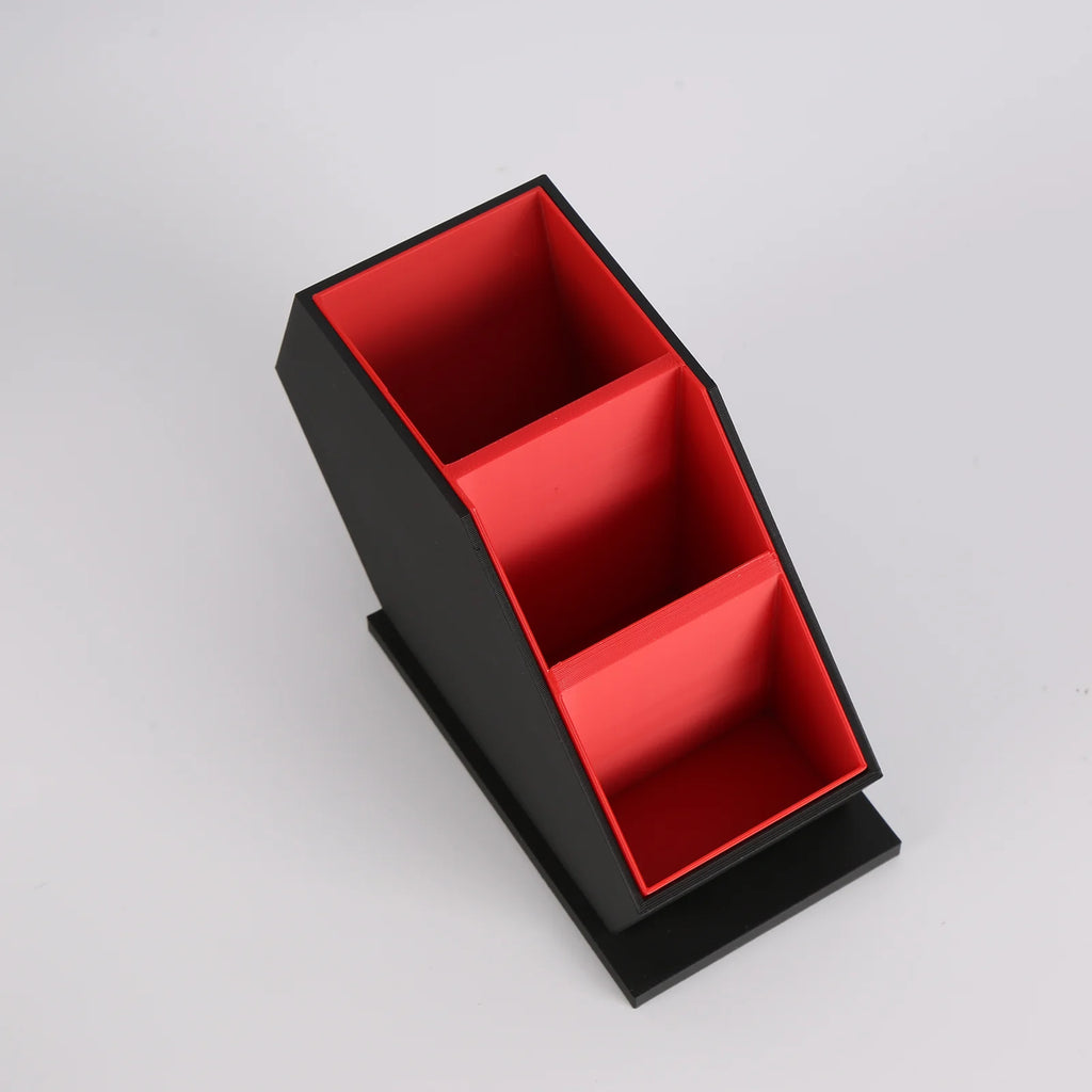 Gothic Red and Black Paintbrushes and Easel - Organizer with Open