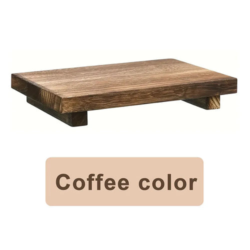 Retro Wooden Bathroom Tray Vanity Hands Soap Scented Candle Storage