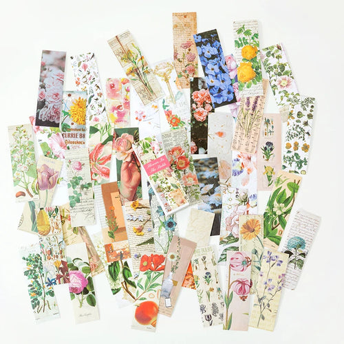 Yoofun 50sheets Vintage Washi Paper Sticker Book butterflies Natural