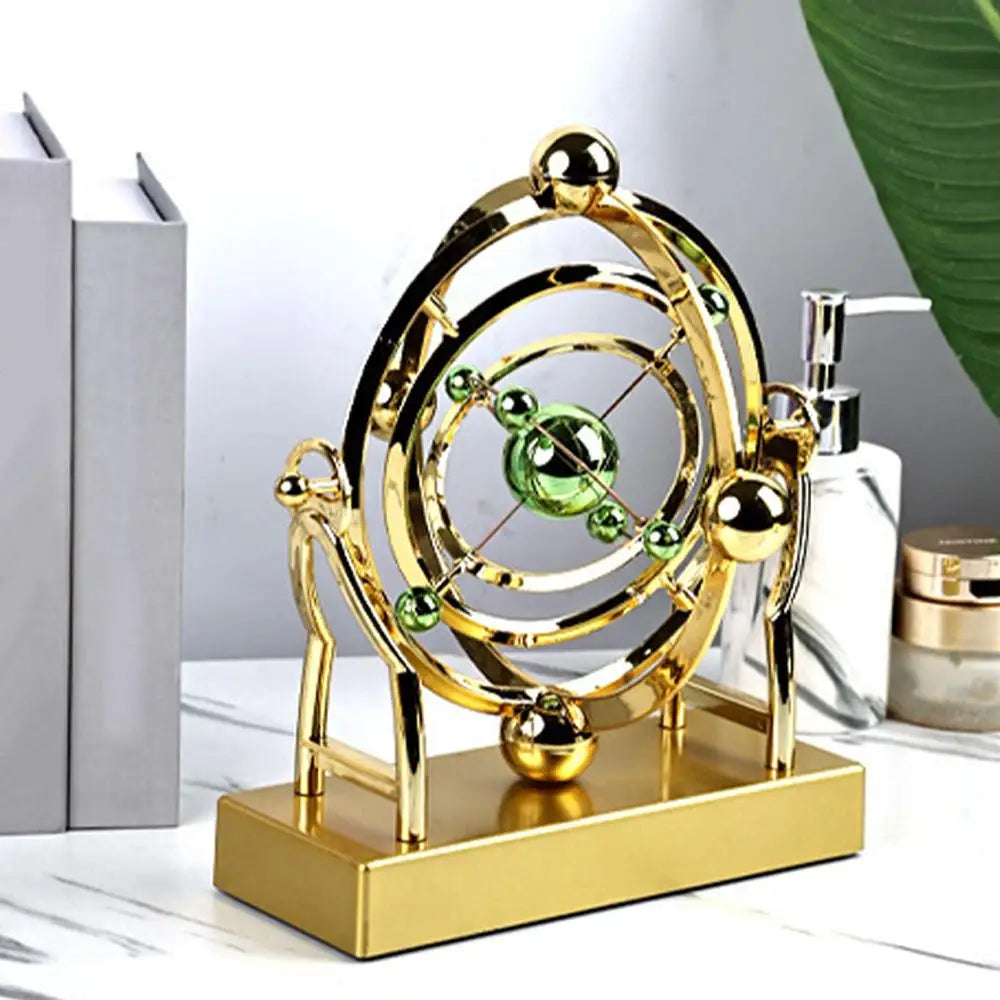 Celestial Orbit Pendulum - Mesmerizing Perpetual Motion Kinetic Desk Sculpture