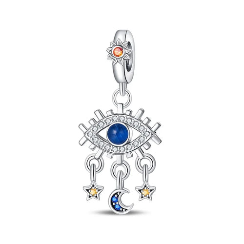 925 Sterling Silver Classic Sun Moon Stars Magic Tarot Charms Pendants