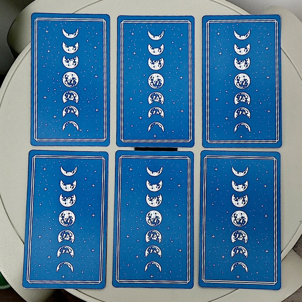 Enchanted Shadows Celestial Tarot Deck Minimalist Line Art