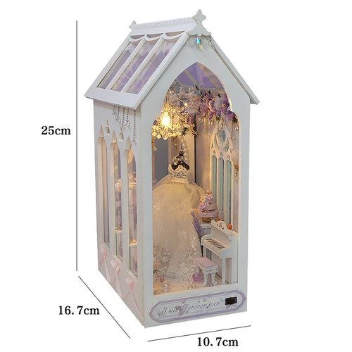 DIY Book Nook Kit Wooden Doll House 3D Puzzle Assembly Model Building