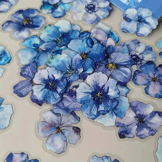 Kawaii Plant Stickers 50 Pcs Pack Enchanted Gothic Flower Theme DIY For Crafters And Plant Lovers