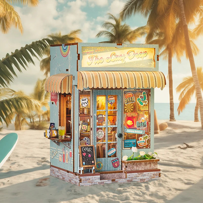 DIY Book Nook Kit Miniature Booknook 3D Wooden Puzzle Bookshelf Insert